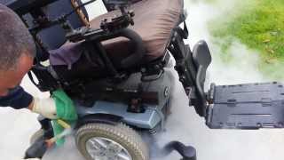 How to CleanSanitize a Wheelchair and Medical Equtment [upl. by Akimit41]