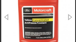 Ford Coolant Yellow VC13G  With Orange Dexcool  Lets Chat  SSM in pinned post [upl. by Helge]