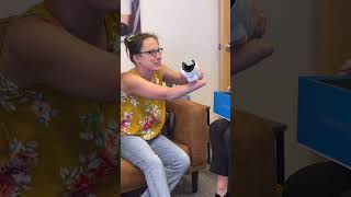 Sarah receives her new bionic arm [upl. by Oemac]