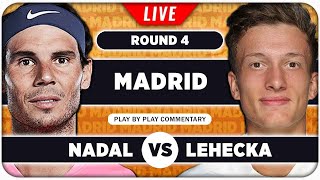 NADAL vs LEHECKA • ATP Madrid 2024 • LIVE Tennis PlaybyPlay Stream [upl. by Illek811]