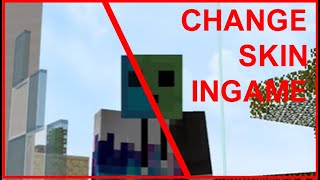 Change Skin INGAME in VANILLA MINECRAFT without restarting the game skin layering  Tutorial 1 [upl. by Jillian895]