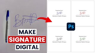 NEW METHOD Digitalize Your Signature In Photoshop 2024 [upl. by Darian]