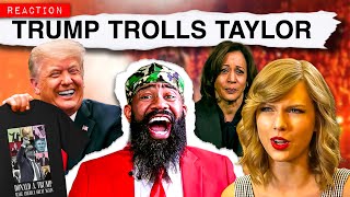 TRUMP CRUSHES TAYLOR SWIFTs weak KAMALA endorsement [upl. by Aihsyn94]