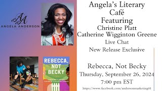 Angelas Literary Cafe with Christine Platt and Catherine Wigginton Green [upl. by Arlin]