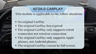 Installation Guide BenzCarPlay Wireless NTG5560 Android Auto [upl. by Eno]