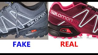 Real vs fake Salomon shoes How to spot counterfeit Salomon Speedcross [upl. by Sileas850]