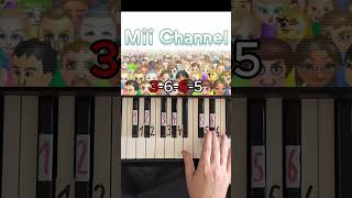 Mii Channel Piano Tutorial shorts [upl. by Annaigroeg]