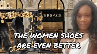 LOOKING AT VERSACE WOMEN SHOES AT THE GALLERIA MALL TX heels versace galleriamall [upl. by Creedon]