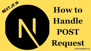 How to Handle POST Request in Nextjs API  App Router [upl. by Criswell]