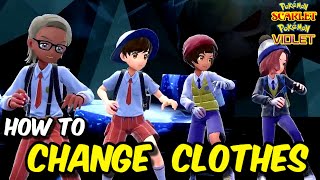 How to Change Clothes in Pokemon Scarlet amp Violet [upl. by Krispin964]