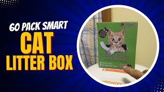 60 Pack Cat Litter Box Liners for MeoWant Box  Cat Litter Box Review [upl. by Columbus]