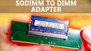 SODIMM to DIMM adapter tested laptop RAM in desktop  mixed results [upl. by Ettesoj]