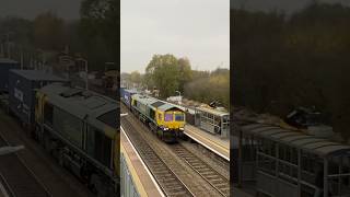 Train at Alfreton 81124 LeedsSouthampton intermodal at SPEED [upl. by Alger]