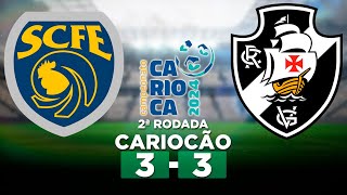 SAMPAIO CORRÊARJ 3 x 3 VASCO Campeonato Carioca 2024 2ª Rodada  Narração [upl. by Gery]