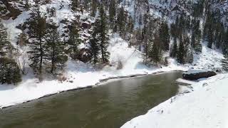 Rocky Mountaineer Winter train ride through Gore Canyon Colorado [upl. by Petr]