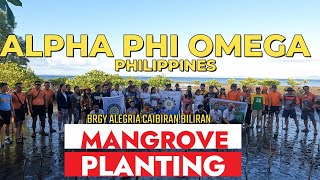 Mangroves Planting Initiated by Alpha Phi Omega Philippines  Biliran [upl. by Malinde]