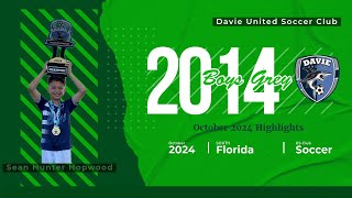 U11 October 2024 Highlights  Skills amp Goals Progress  Dave United Youth Soccer  South Florida [upl. by Lanor245]