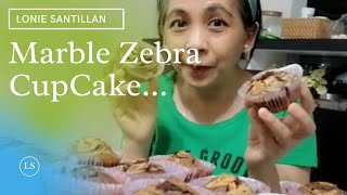 How to make Marble Zebra Cup Cake  Easy and Simple  Home Bake [upl. by Lello]