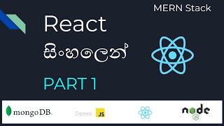 MERN Stack Lesson 1  React සිංහලෙන් Part 1  React Sinhala [upl. by Dudley]