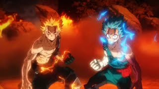 Midoriya amp Bakugo VS Nine  My Hero Academia  Full Fight bluepandamovie [upl. by Macegan464]