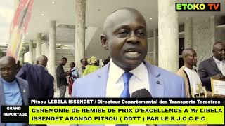 LIBELA ISSENDET PITSOU A REÇU UN PRIX D EXCELLENCE PAR LE RÉSEAU DES JOURNALISTE CONGOLAIS [upl. by Vania]