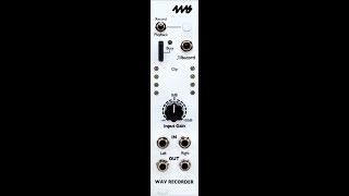 WAV Recorder  Record and sample Eurorack audio [upl. by Erik726]