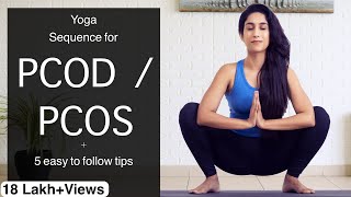 PCODPCOS yoga  Thyroid  Yoga for PCOD  PCOS  Yogbela [upl. by Lorilyn]