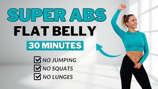 🔥30 Min SMALL WAIST  ABS🔥All Standing🔥Lose Belly Fat🔥No Jumping🔥No Repeat🔥 [upl. by Tekla]