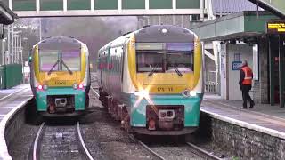 Trains at Bridgend and Pencoed 260118 [upl. by Eradis]