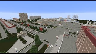 Pripyat before the Chernobyl Disaster V34 Minecraft [upl. by Ydisahc]