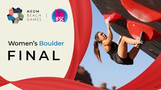 Womens Boulder final  NEOM 2024 [upl. by Esyle]