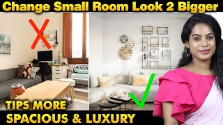 Make your SMALL ROOM look 2x Bigger and more spacious  Bedroom  Living Room  Tamil [upl. by Rubi]