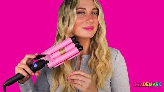 BABE WAVES HAIR WAVER BY TRADEMARK BEAUTY used to create mermaid beachy waves [upl. by Githens]