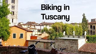 Lucca Italy in Tuscany Biking the City Walls [upl. by Keeley]