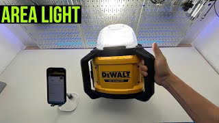 DeWALT 20V Area Work Light DCL074 Review with App Walkthrough [upl. by Dedie]