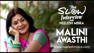 Malini Awasthi  The Slow Interview With Neelesh Misra maliniawasthi [upl. by Enilauqcaj]