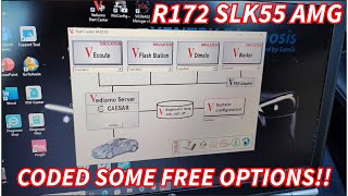 Mercedes SLK55 AMG R172  Coded some cool free options [upl. by Anida798]