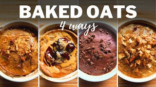 BLENDED BAKED OATS » 4 Flavours for Easy amp Healthy Breakfast  Recipes for Air Fryer or Oven [upl. by Maxa]