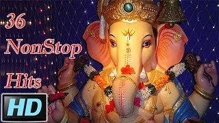 36 NonStop Superhit Marathi Ganpati Songs [upl. by Anella]