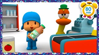 🛍️ Lets go shopping Pocoyo’s Supermarket  Pocoyo in English  Official Channel  Kids Cartoons [upl. by Sharpe]