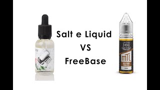 The difference between salt nic and premium regular freebase nic ejuice [upl. by Kraft391]