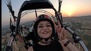 Experience the thrill of powered paragliding with a motor air safari Leopard Trail near Gurgaon [upl. by Noisla563]