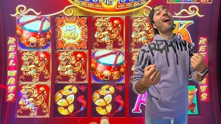 Pompsie Slots Wins MASSIVE On The Dancing Drums Slot [upl. by Farl]