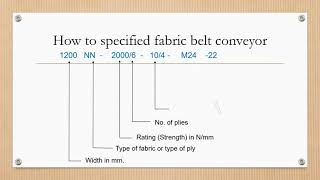 rubber conveyor belt number meaning [upl. by Acsot399]