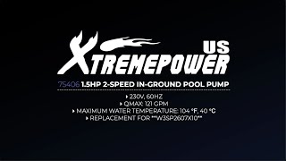 XtremepowerUS 15HP 2SPEED 230V Inground Pool Pump 2” 75406 Shown As A Booster Pump In Video [upl. by Lynda]