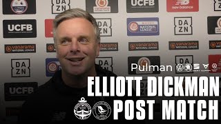 quotWe were brilliantquot  ELLIOTT DICKMAN  INTERVIEW  South Shields FC 21 Kings Lynn Town [upl. by Nehtanhoj]