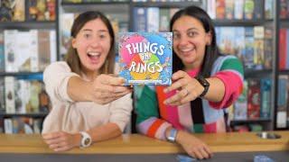 Things in Rings  we think this clever little party game will be a ✨ HIT ✨  Board Game Review [upl. by Aysa]