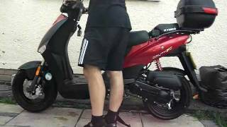 KYMCO AGILITY 49CC 50 STARTING AND RUNING AFTER OIL CHANGE [upl. by Horwath]