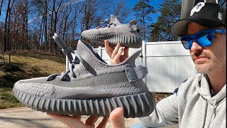 YEEZY 350 V2  Steel Grey  Are They Corny [upl. by Ramyar]