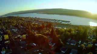 Come fly with me over KALAMA Washington drone video test flight explore pacific northwest at sunset [upl. by Anwad]